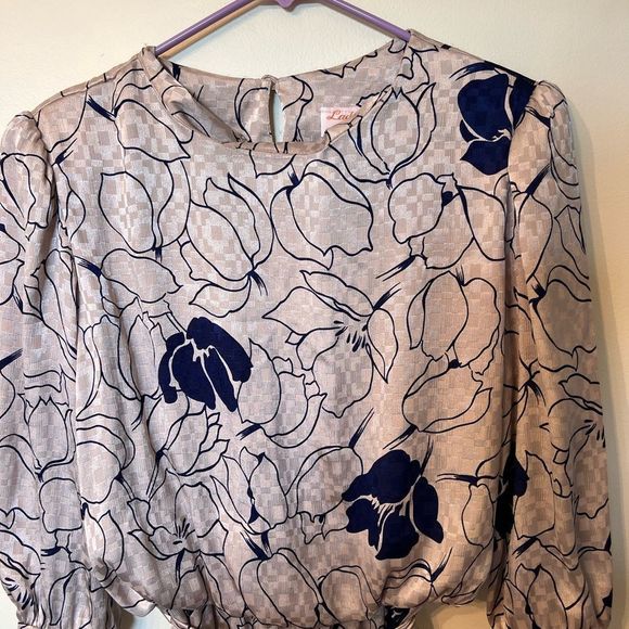 80s Midi Dress S/M - Picture 2 of 3